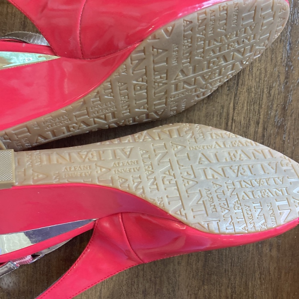 Alfani Bess Sling-Back Open Toe Wedge Heel Pumps   Size 7.5 - Picture 5 of 9